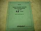 Bridgeport Book M 123 Quick Change 4J Head Manual