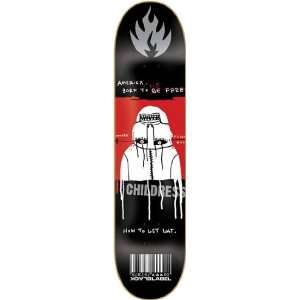  Black Label Childress Born To Lie Skateboard Deck   8.5 