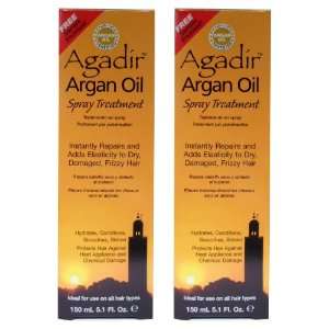  Agadir Argan Oil Spray Treatment 5.1oz Pack of 2 Beauty