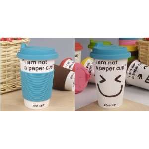 Starbucks Against Hot Smiley Ceramic Coffee Mug Cup / Comic Expression 