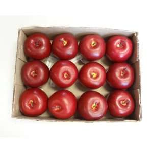  12 Piece Artificial Red Apples   90mm