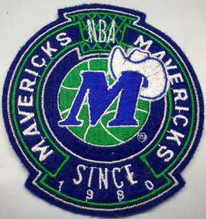 NBA Dallas Mavericks 80/81 00/01 Logo in 3 1/4 Crest NON Iron on 