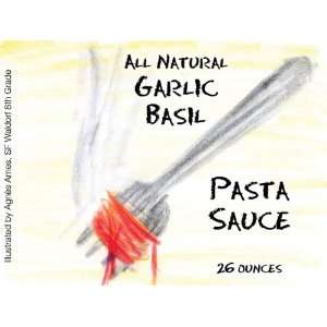 Agness Fork All Natural Waldorf Garlic & Basil Pasta Sauce, 25 Oz 