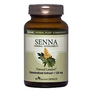  GNC Herbal Plus Senna, Vegetarian Capsules, 100 ea Health 