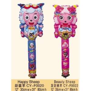  happy sheep and beauty sheep clapper stick balloons Toys & Games