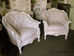 Fab Carved Big Comfy Living Room Chair ~ French Linen  