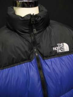 Authentic The North Face Nuptse Goose Down Blue Black Mens Coat Jacket 