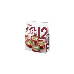 Marukome Instant Miso Soup Akadashi (Red Miso)   12cups