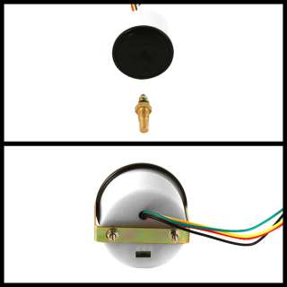 52mm Digital LED Oil Temperature Meter Smoke len Gauge  