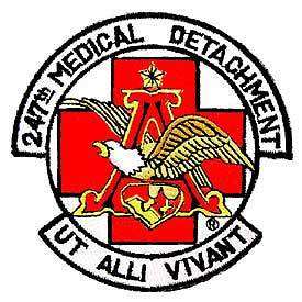 247TH MEDICAL DETACHMENT US ARMY PATCH PM5326  