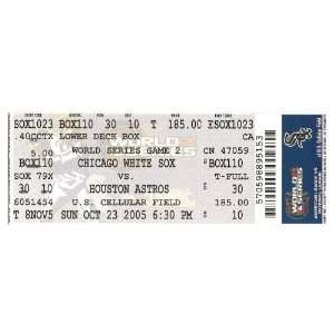  2005 World Series Game 2 White Sox Full Box Office Ticket 