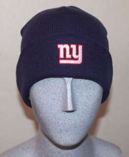 New York Giants Dark Blue Color Knit Beanie Hat  