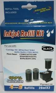 Photo Black Inkjet cartridge Refill for HP 364 564 862  