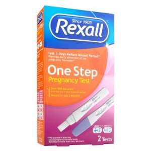    Rexall One Step Pregnancy Test, 2 pack