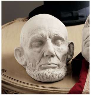 American President Abraham Lincoln Life Mask Statue Sculpture 