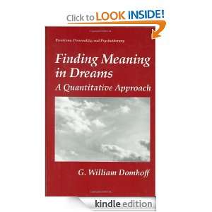 Finding Meaning in Dreams A Quantitative Approach (Emotions 