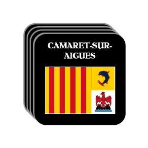   CAMARET SUR AIGUES Set of 4 Mini Mousepad Coasters 