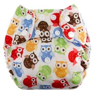    Swaddlebees One Size Simplex All In One Diapers, Owls Baby