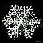60x White XMAS Snowflake Charms Decoration Ornaments Applique 10cm 