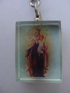12 Key Chain set Crystal Glass Holy Pictures Jesus Mary  