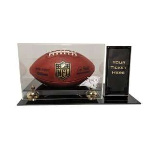  Carolina Panthers Deluxe Football Display Case with Ticket 