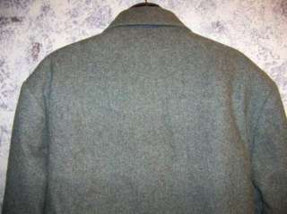 JOHN WEITZ 44R mens wool coat EUC faux fur lined warm~  
