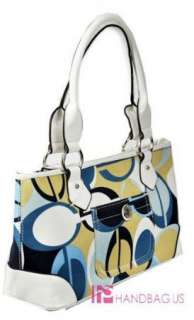 New Blue Designer Inspired LOVE Handbag Purse Tote Bag  