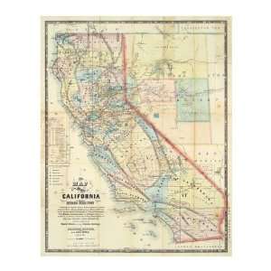  Leander Ransom   New Map Of The State Of California And 