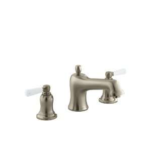   Faucet Trim with White Ceramic Lever Handles, Valve Not Included