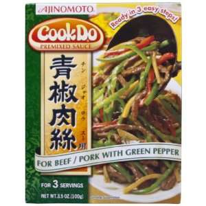 Ajinomoto Cookdo Pork With Green Pepper, 3.5 Ounce Units (Pack of 10 