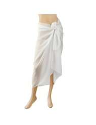 Swimwear Sarong, White Cover up