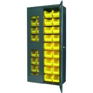 Akro Mils AC3618 SV240 Steel Secure View Storage Cabinet, Flush Mesh 