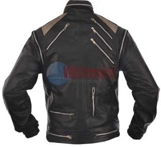 Michael Jackson Beat It Vintage Replica Black Original Leather Jacket 