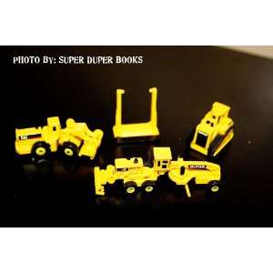   Micro Mini Yellow Tractor Machines Caterpillar Toys 