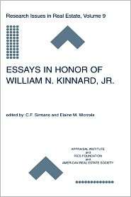  in Honor of William N. Kinnard, Jr., Vol. 9, (1402075162), William 