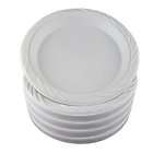 White 9 Plastic Plates   100 Count