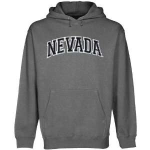  Nevada Wolf Pack Gunmetal Arch Applique Midweight Pullover 
