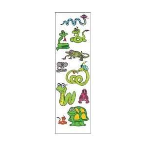  Tattoo King Temporary Tattoo W/Color Reptiles Kids; 6 