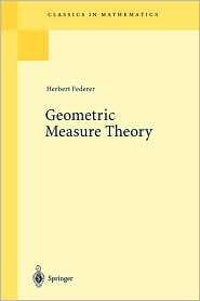   Theory, (3540606564), Herbert Federer, Textbooks   