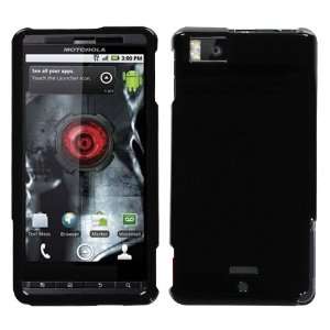  MB810 (Droid X) Solid Black Cell Phone Case Protector Cover (free 