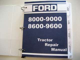 Ford 8000, 8600, 9000, 9600 Tractor Service Manual  