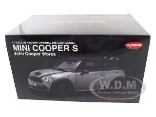 Brand new 118 scale diecast car model of Mini Cooper S Blue John 