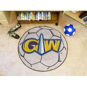 George Washington University Round Soccer Mat (29)  