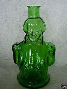 Vintage WHEATON Green George Washington Bottle   MINT  