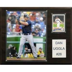  Atlanta Braves Dan Uggla 12x15 Player Plaque Sports 