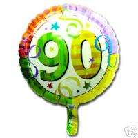 90th (Age 90) Birthday Party MYLAR BALLOON   NEW  
