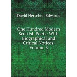   and Critical Notices, Volume 3 David Herschell Edwards Books