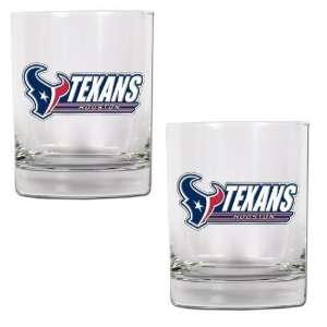  Houston Texans 2pc Rocks Glass Set