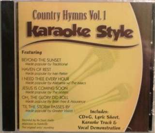   Hymns Volume 1 NEW Christian Karaoke CD+G 6 Songs 614187422328  