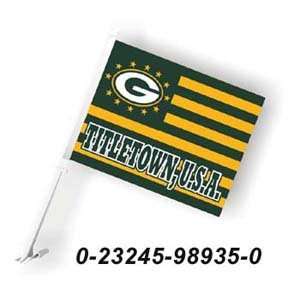    License Sport NFL Car Flags   Titletown USA 